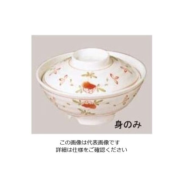 エンテック メラミン和食器 赤絵 丼 小 身 AKー18A 61-6834-28 1個（直送品）