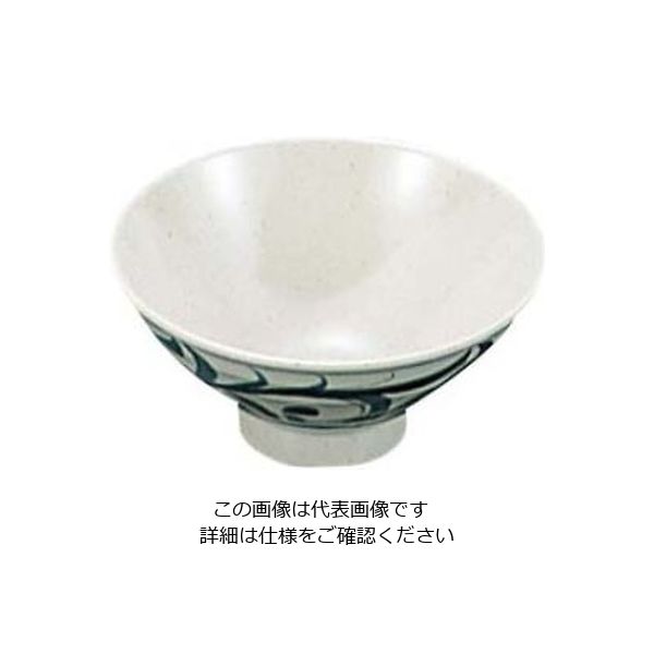 エンテック（ENTEC） メラミン和食器 捻唐草 飯茶椀 HK-4 1個 61-6834-49（直送品）