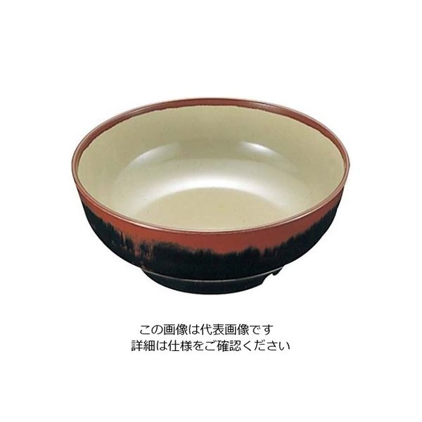 エンテック メラミン和食器 長次郎窯 丼 ANー72 大 G内若草 61-6835-42 1個（直送品）