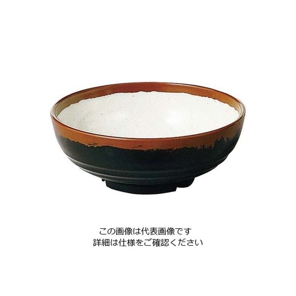 エンテック メラミン和食器 長次郎窯 丼 ANー69 小 W内白 61-6835-47 1個（直送品）