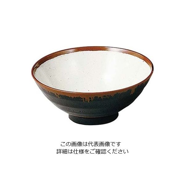 エンテック メラミン和食器 長次郎窯 小丼 ANー63 W内白 61-6835-65 1個（直送品）