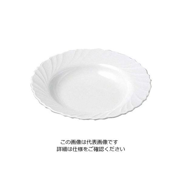 エンテック メラミン食器 ドレープ スープ皿 DPー18 61-6835-78 1個（直送品）