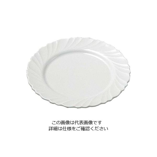 エンテック メラミン食器 ドレープ ミート皿 DPー13 61-6835-80 1個（直送品）