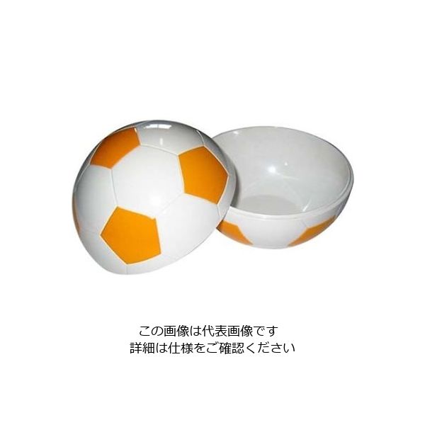 江部松商事 お子様ランチ皿 サッカーボール 小(仕切なし)イエロー 61-6836-64 1個（直送品）