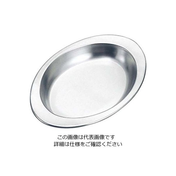 イケダ 抗菌 小判 給食皿 1個 61-6841-91（直送品）
