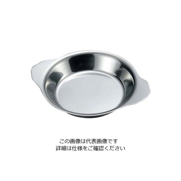 イケダ IKD 18-8 丸型 グラタン皿 6.5インチ 1個 61-6841-99（直送品）