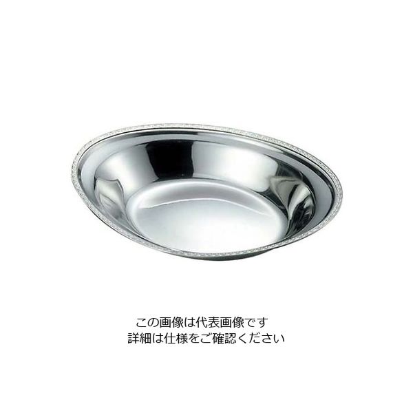 イケダ IKD 18ー8 さざ波 ベーカー皿 10.5インチ 61-6842-06 1個（直送品）