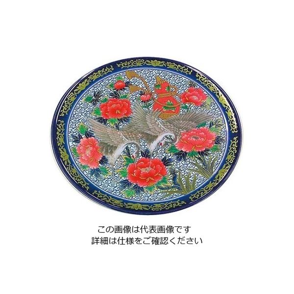 ニシキ プラ容器 高台皿(5枚入)1尺 有田 61-6842-90 1組(5枚)（直送品）