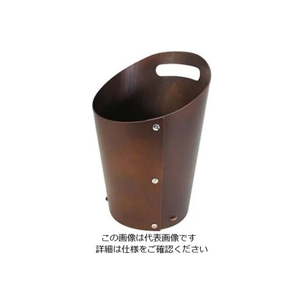 ラ・ルース 木製 ダストボックス S ブラウン 105641 61-6850-76 1個（直送品）