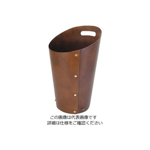 ラ・ルース 木製 ダストボックス L ブラウン 102022 61-6850-78 1個（直送品）