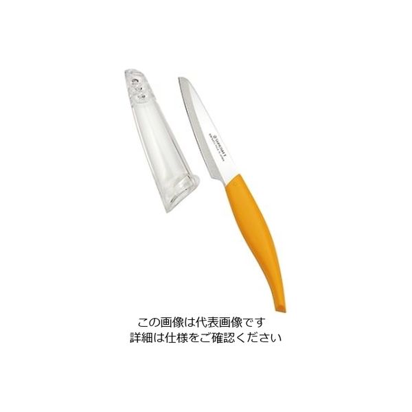 サンクラフト 鞘付フルーツナイフ (オレンジ) FC-102 1個 61-7352-63（直送品）