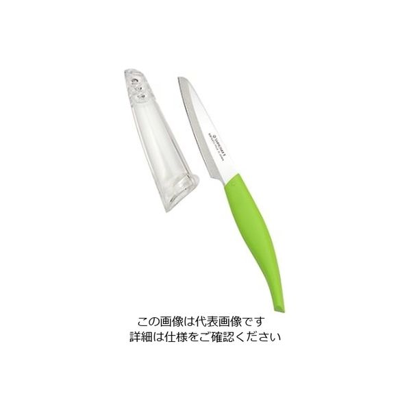 サンクラフト 鞘付フルーツナイフ (グリーン) FC-103 1個 61-7352-64（直送品）
