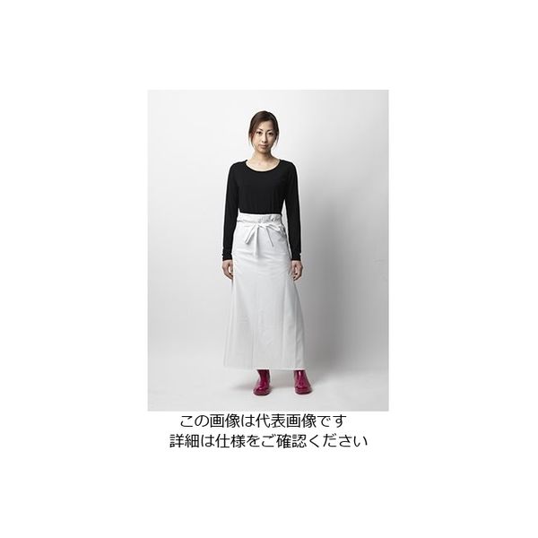 丸十コーポレーション（MARUJU） ビニール腰下前掛 ホワイト