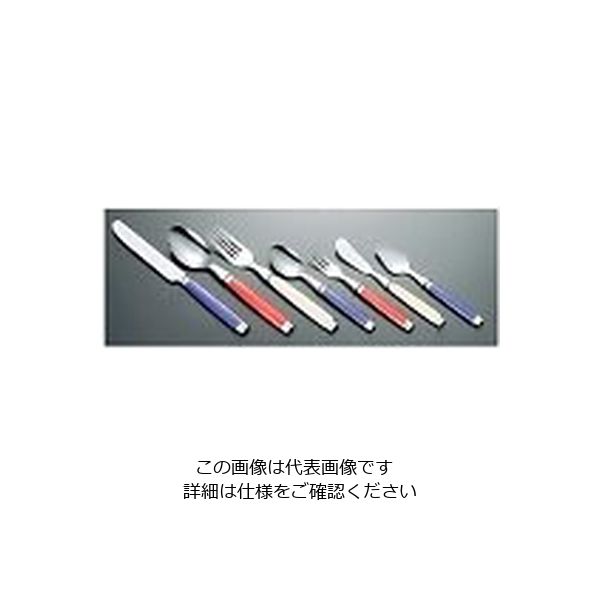 アズワン 18-8 ルーブル デザートナイフ ノコ刃付 レッド 1個 61-7629-19（直送品）