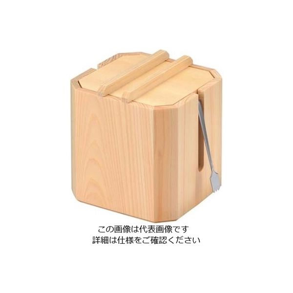 江部松商事 木製ガリ入れ(中合・トング付)小 Wー709 61-7869-32 1個（直送品）