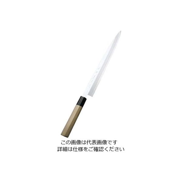 實光 堺實光 紋鍛(青二鋼)刺身(柳刃)30cm 61-7873-82 1個（直送品）