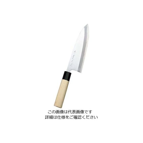 實光 堺實光 上作(白鋼ニ号)出刃包丁 22.5cm 17537 61-7874-70 1個（直送品）