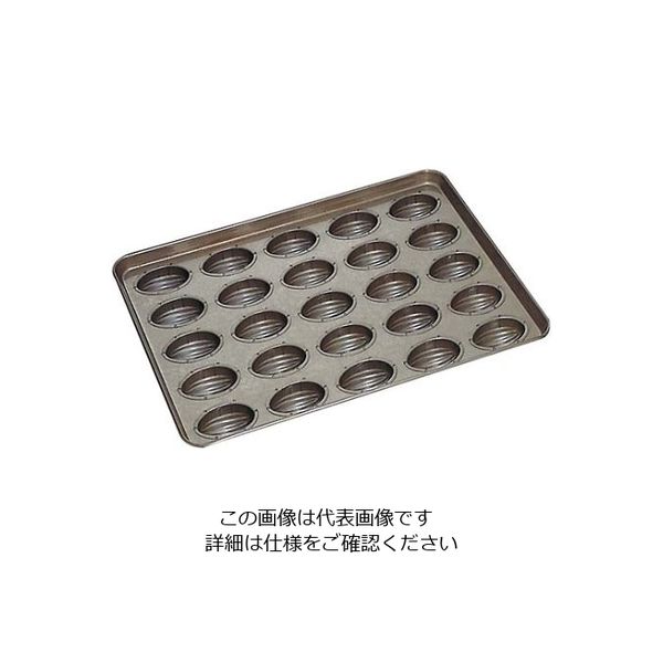 千代田金属工業 シリコン加工 アーモンドショコラ型 天板（25ヶ取） 1個 61-7930-77（直送品）