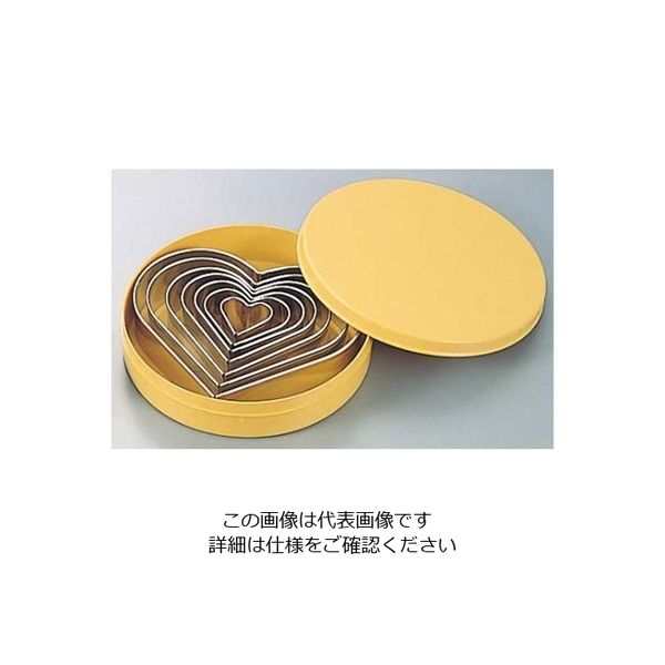 アズワン マトファー ステンレス ハート 抜型 7pcs 79568 61-7932-11 1個（直送品）