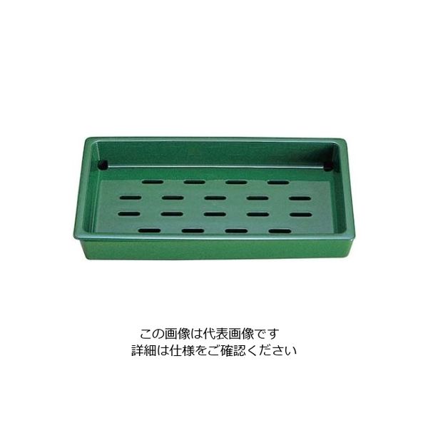 若泉漆器 PPネタ受け(水受け付)グリーン 小 61-7943-56 1個（直送品）