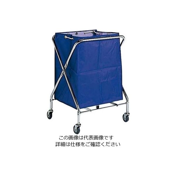 江部松商事 BM ダストカー 袋付(折りたたみ式)大 紺 236L 61-7955-37 1個（直送品）