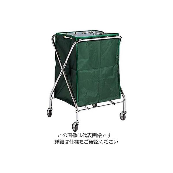 江部松商事 BM ダストカー 袋付(折りたたみ式)大 緑 236L 61-7955-33 1個（直送品）
