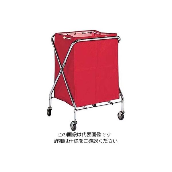 江部松商事 BM ダストカー 袋付(折りたたみ式)小 赤 132L 61-7955-40 1個（直送品）