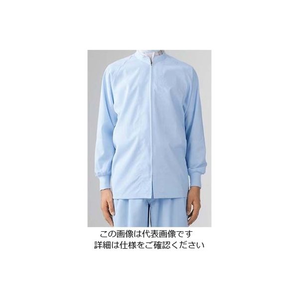 江部松商事 男女兼用ブルゾン(長袖)8ー423 ブルー 3L 61-7965-20 1個（直送品）