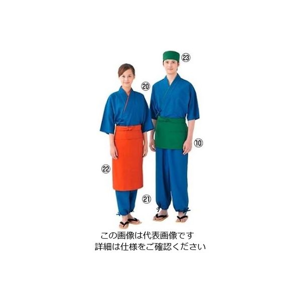 セブンユニフォーム 作務衣パンツ（男女兼用）EL3379-1 青 LL 1個 61-7969-84（直送品）