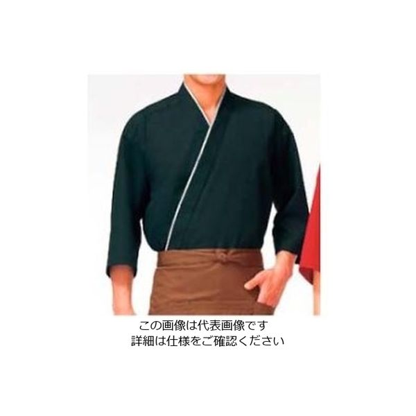江部松商事（EBEMATSU） 作務衣（男女兼用）KJ0060-7 黒 S 1個 61-7970-33（直送品）