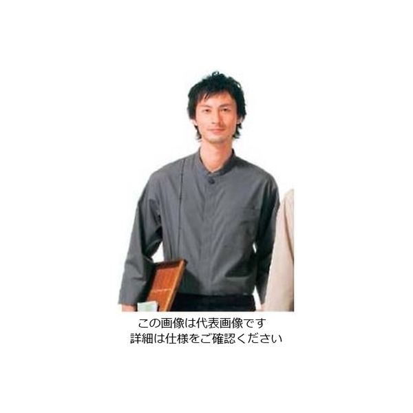 江部松商事 シャツ(男女兼用)KY0067ー2 灰色 SS 61-7970-75 1個（直送品）