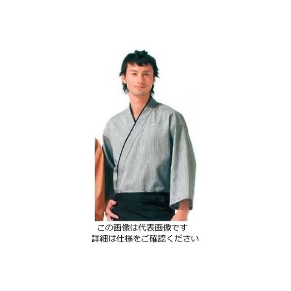 江部松商事 作務衣(男女兼用)KJ0010ー2 灰色 3L 61-7971-05 1個（直送品）