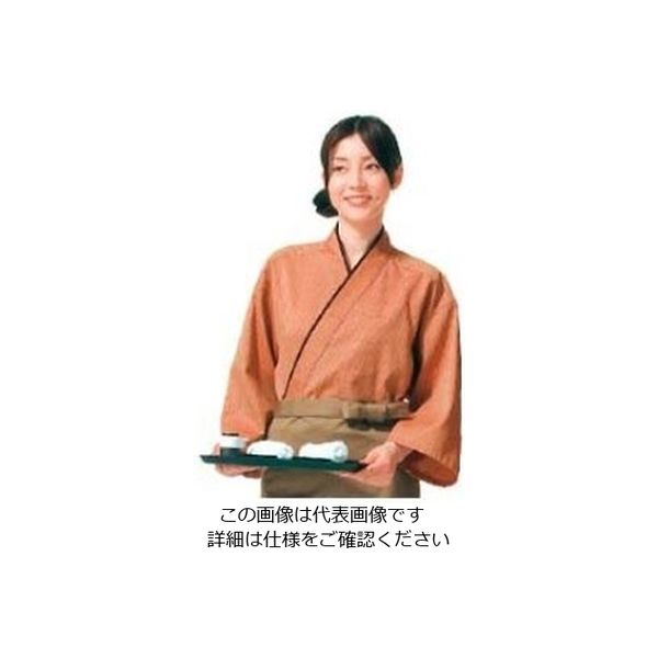 江部松商事 作務衣(男女兼用)KJ0010ー6 レンガ SS 61-7971-07 1個（直送品）