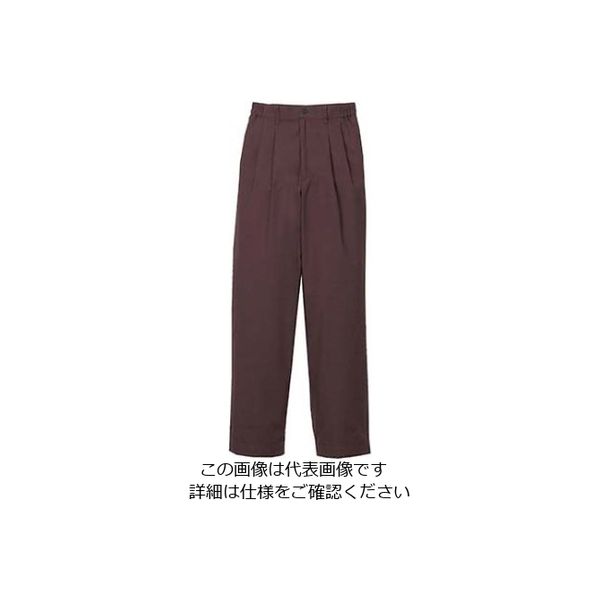 ぱん アズワン ツータックパンツ(女性用)KP002L-6 茶 11号/61-7971-20