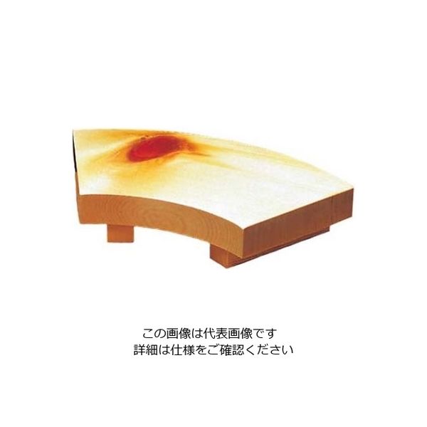 雅漆工芸 ひのき 紅節 末広 盛台 小 260×150×H58 61-7981-97 1個（直送品）