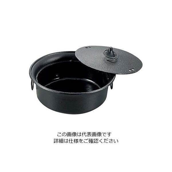 東伸販売 五進 鉄 しゃぶしゃぶ鍋 25cm 内面ホーロー加工(Gー50) 61-7983-33 1個（直送品）