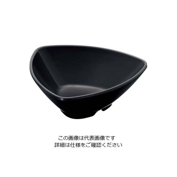 江部松商事 メラミン 三角小鉢 KDー302 ブラック 61-7995-06 1個（直送品）
