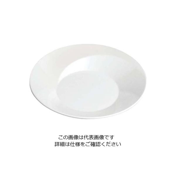 江部松商事 メラミン スパイラルプレート 19cm BYー954 ホワイト 61-7994-93 1個（直送品）