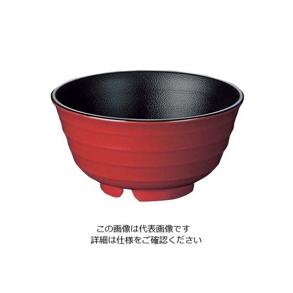 江部松商事 メラミン 小 うどん鉢 ウルミ内黒 773ーCB 61-7994-61 1個（直送品）