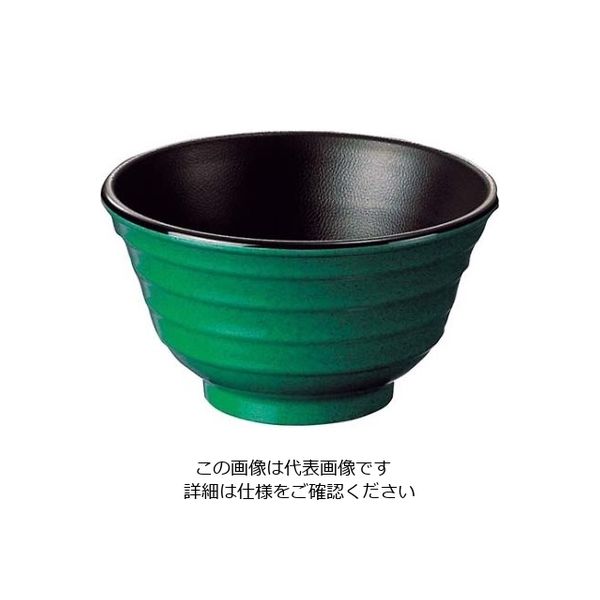 江部松商事 メラミン 多用丼 グリーン内黒 766ーGB 61-7994-64 1個（直送品）