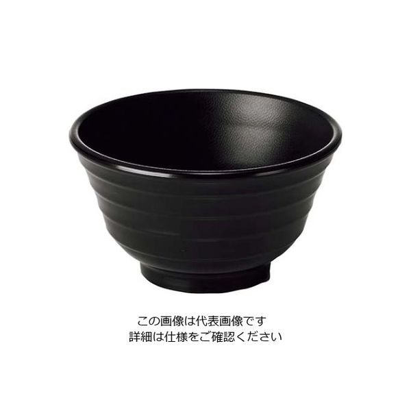 江部松商事 メラミン 多用丼 黒 766ーB 61-7994-67 1個（直送品）