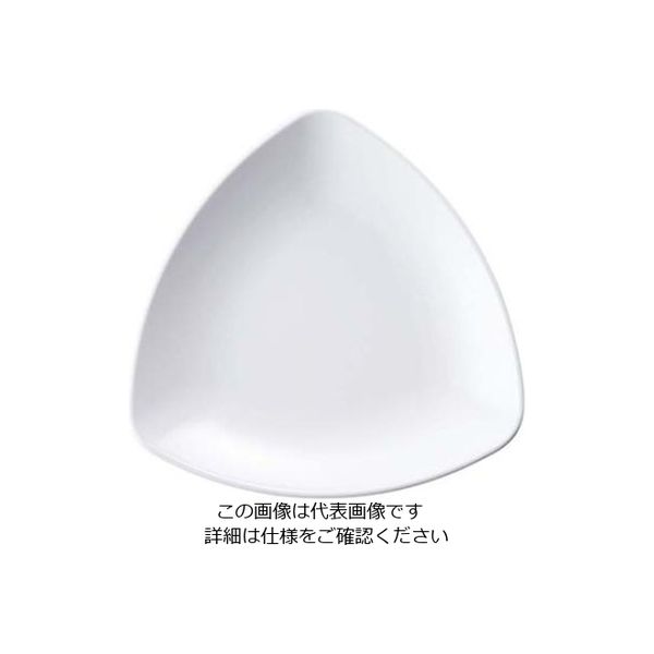 江部松商事 メラミン トライアングルプレート SSー25 ホワイト 61-7994-72 1個（直送品）
