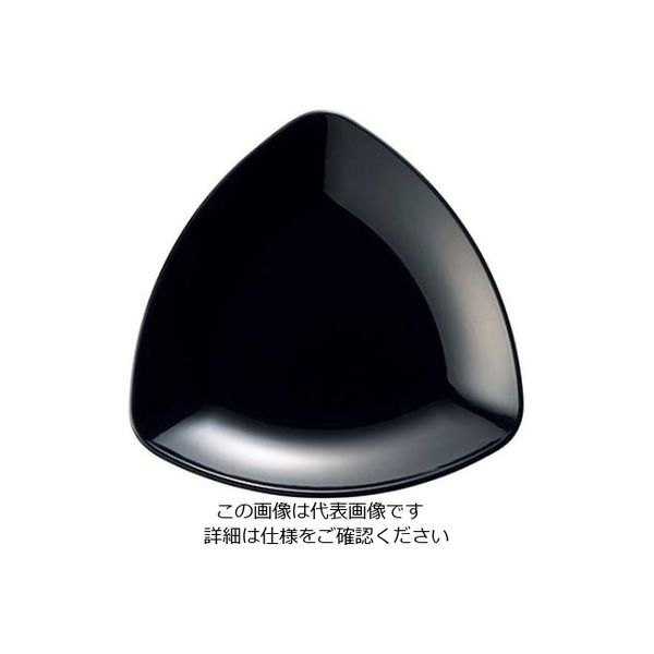 江部松商事 メラミン トライアングルプレート SSー25 ブラック 61-7994-73 1個（直送品）
