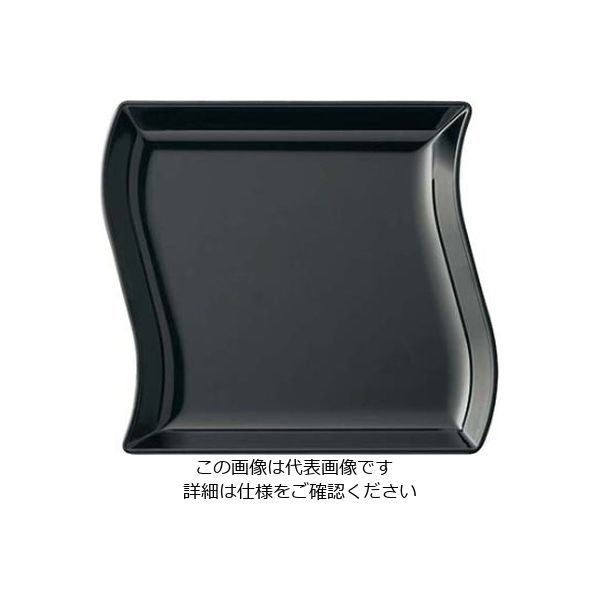 江部松商事 メラミン ウィンプレート SSー27 ブラック 61-7994-75 1個（直送品）