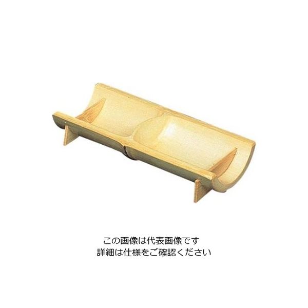 山下工芸 モーソー竹 中節皿 大 155×75×H25(22ー119ー7) 61-7997-08 1個（直送品）