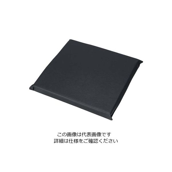 アズワン レザー 座布団カバー丈 無地 AAU0004 中 黒 61-8008-13 1個（直送品）