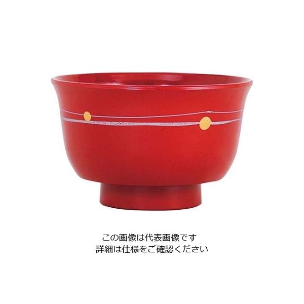 江部松商事 プチエイド汁椀 HSーN21 遊水玉 朱 61-8011-35 1個（直送品）