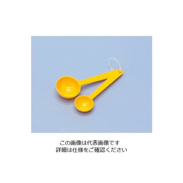 蝶プラ工業 キッチンスプーン 2本組 イエロー 210410 1本 61-8560-19（直送品）