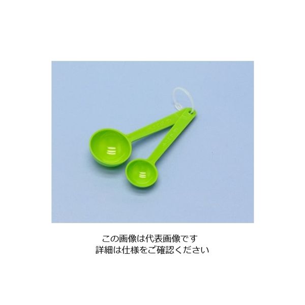 蝶プラ工業 キッチンスプーン 2本組 グリーン 210427 1本(2本) 61-8560-20（直送品）