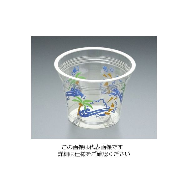 東名化学工業 96φクリアカップ (290cc) 290SSS パームツリー 01031677 1ケース(1000個) 62-1360-72（直送品）